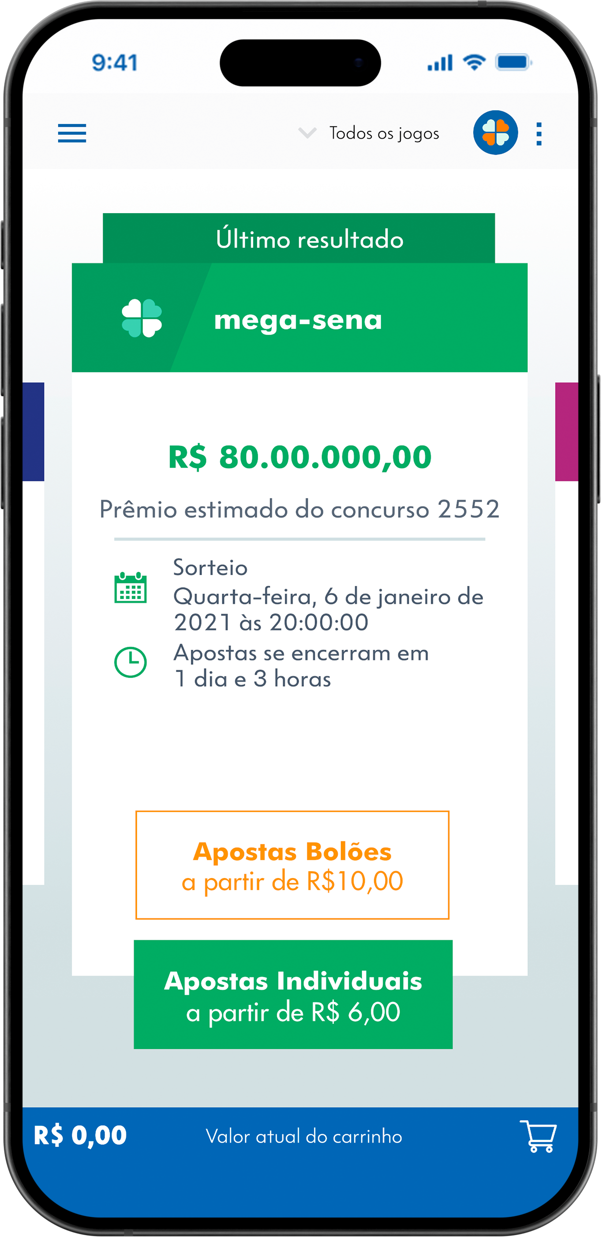 Tela do aplicativo +milionária