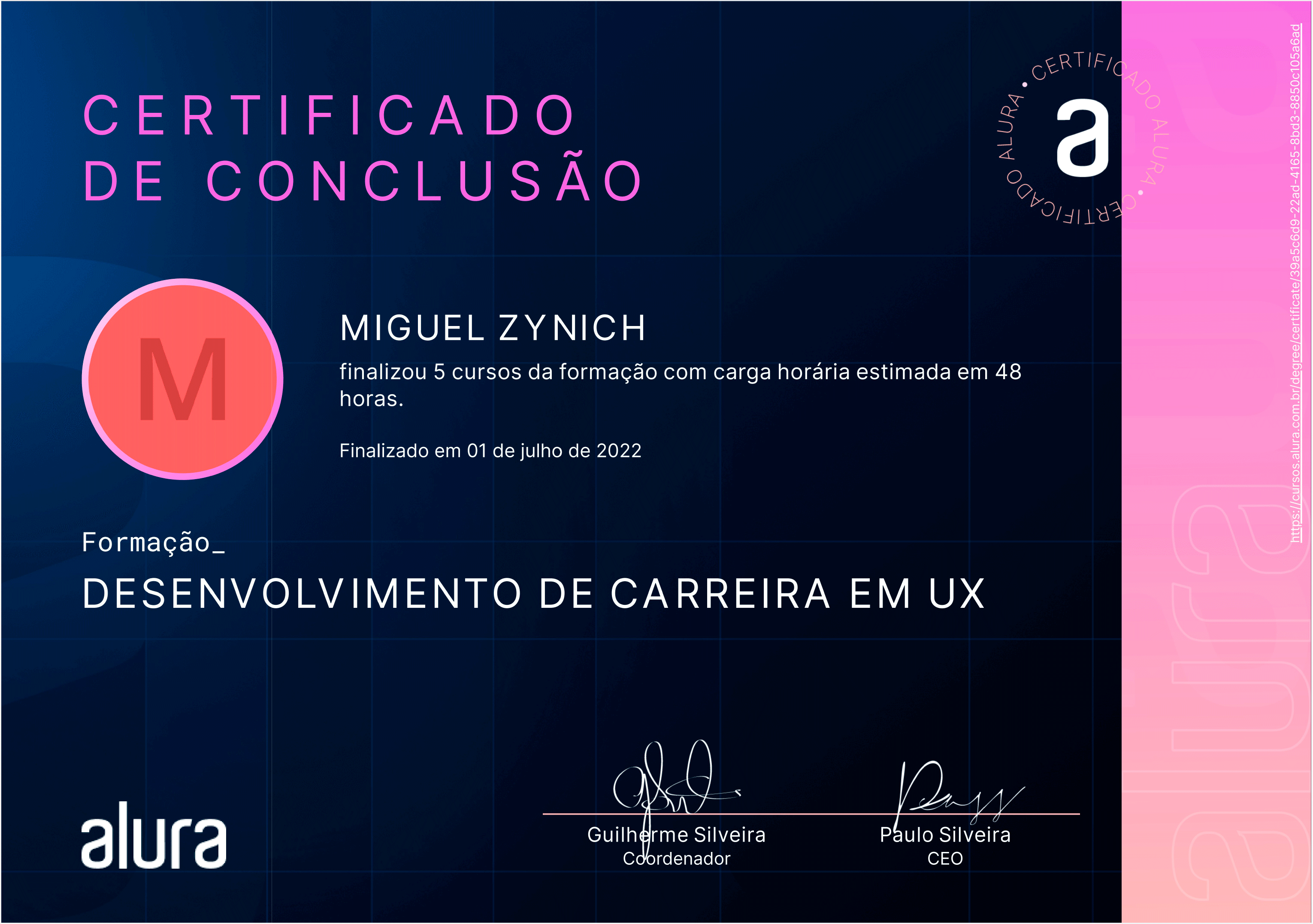 Certificado Alura