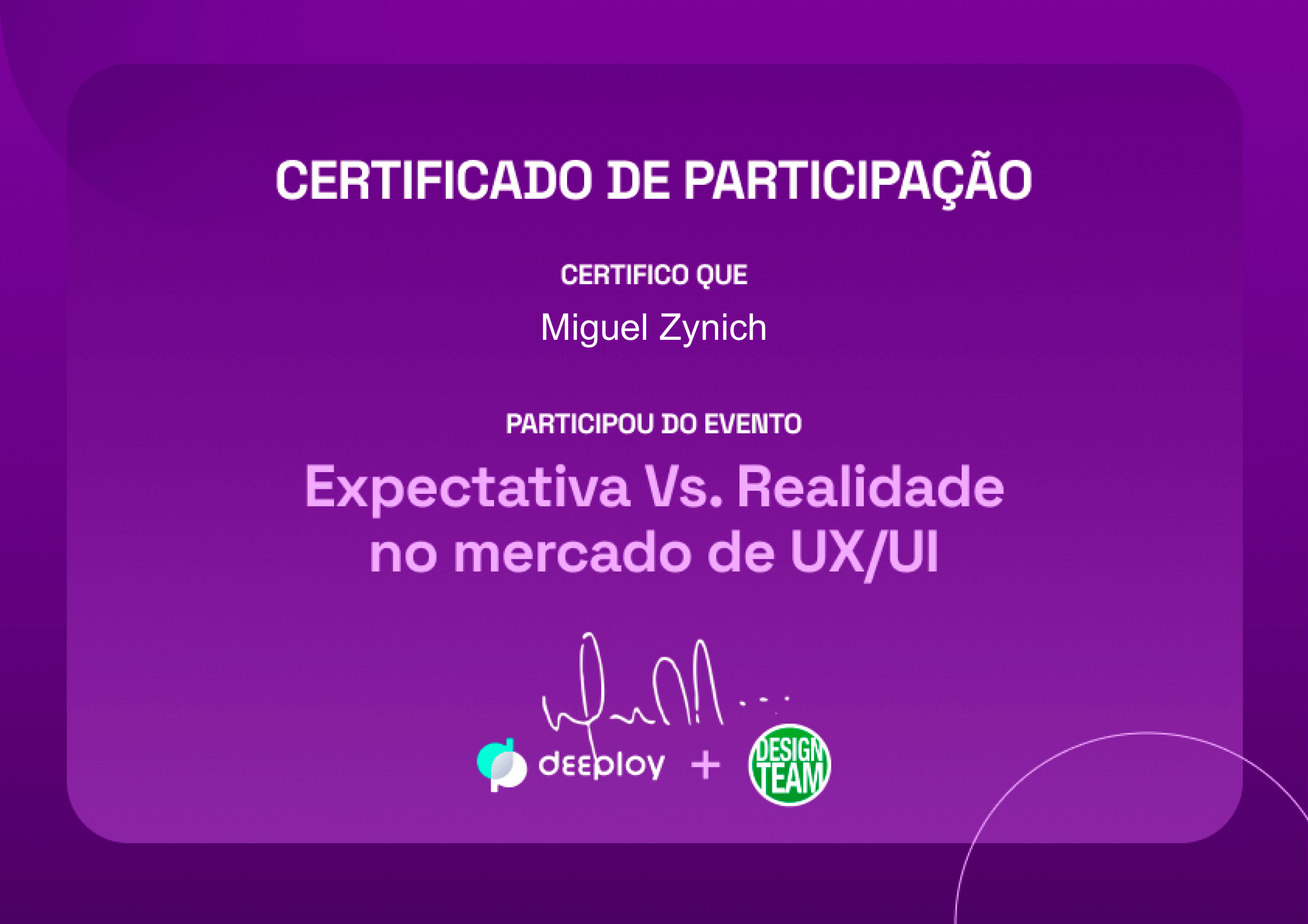 Certificado Deeploy