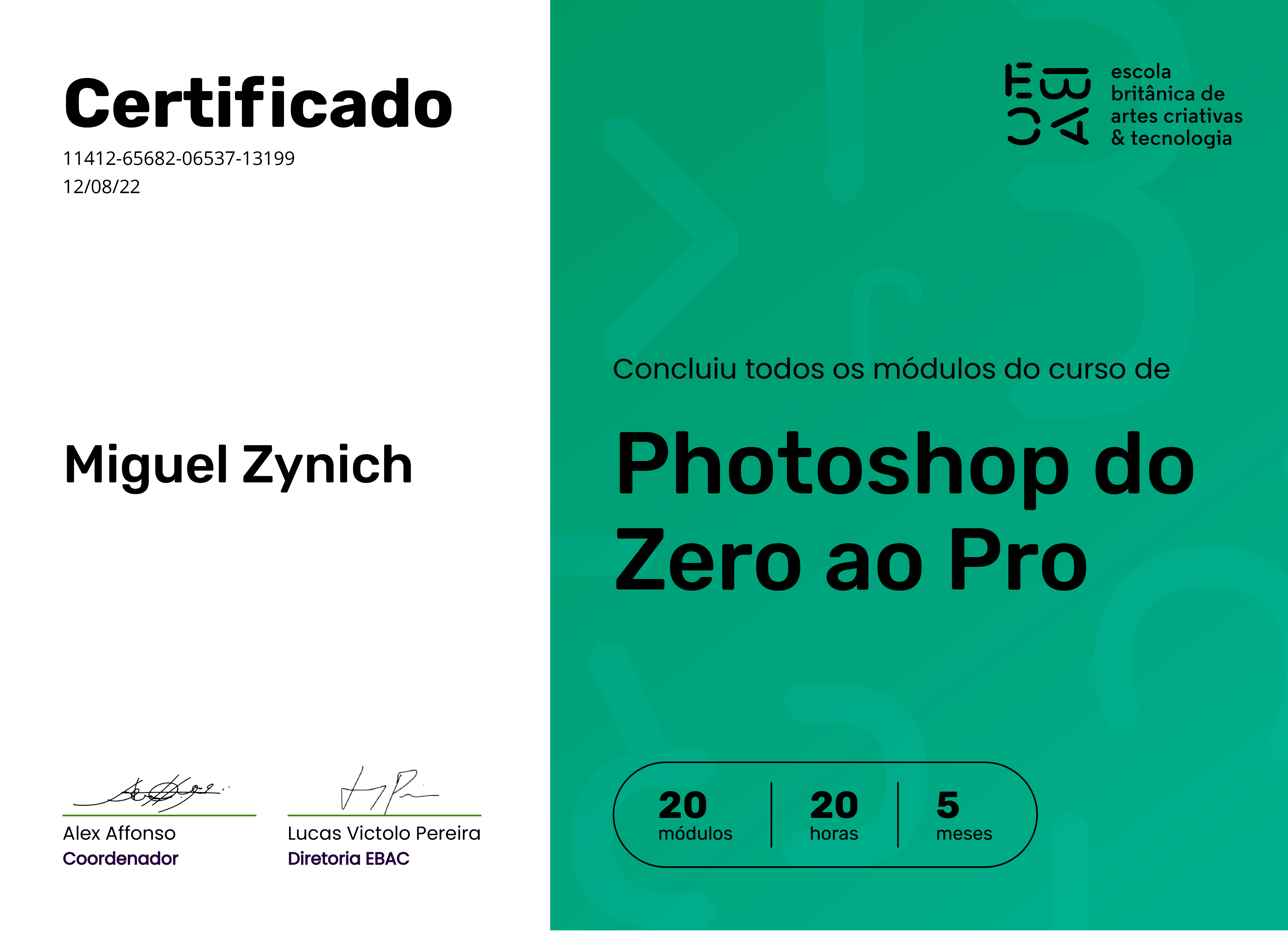 Certificado Photoshop