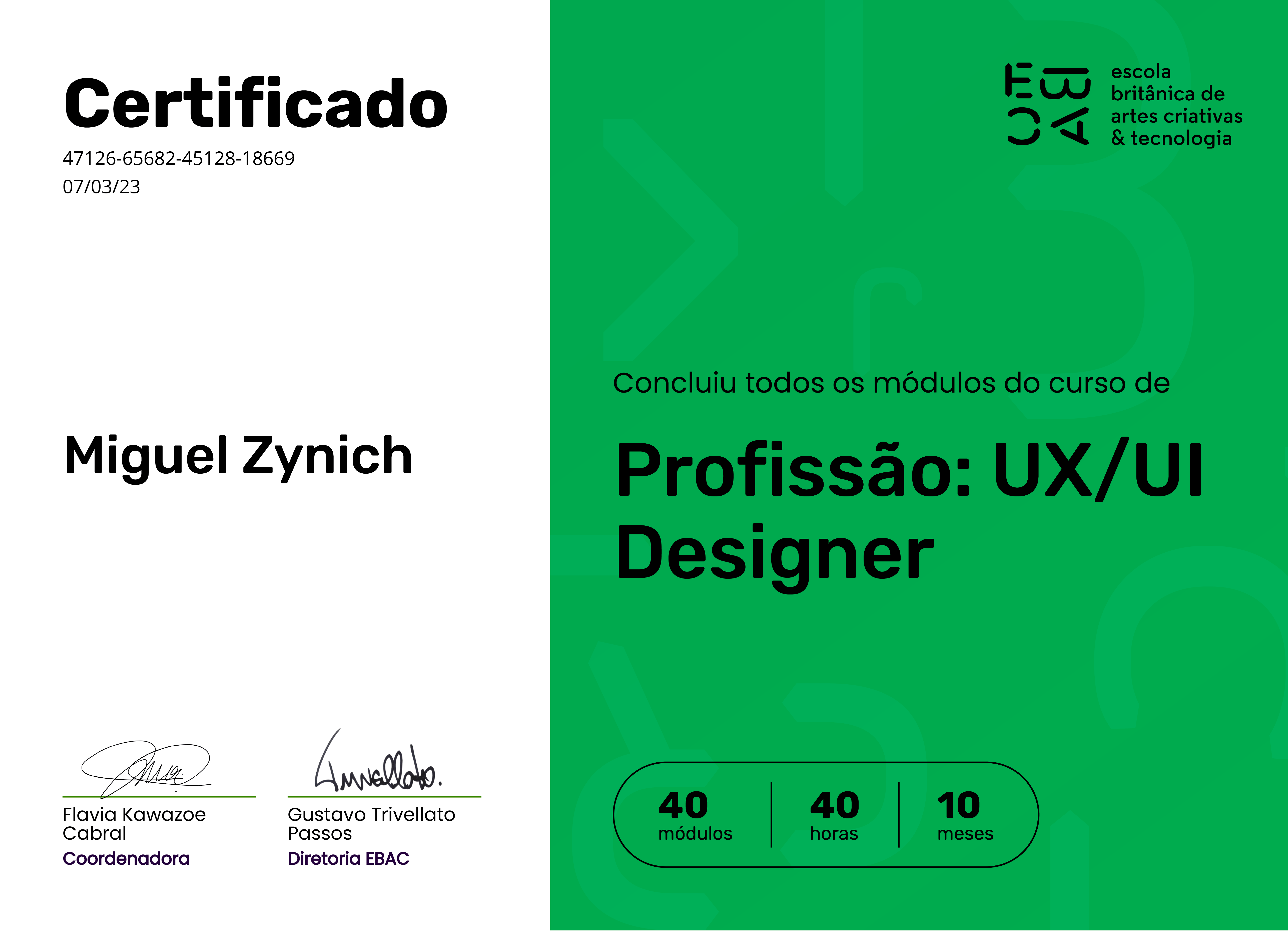 Certificado Novo