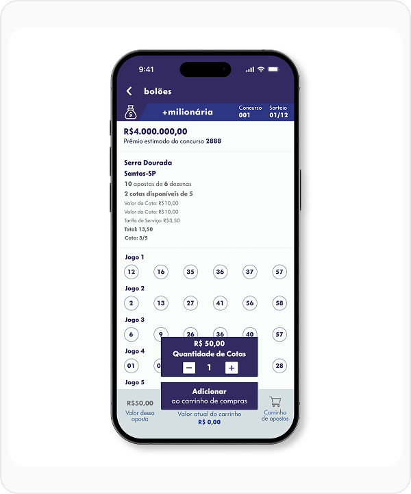 Tela do aplicativo +milionária