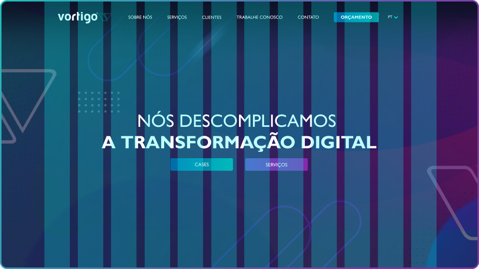 imagem mostra uma prévia da imagem do site com doze colunas e com espaçamento entre elas