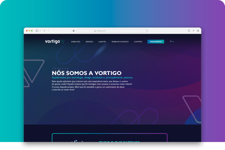 Tela Nós somos a Vortigo